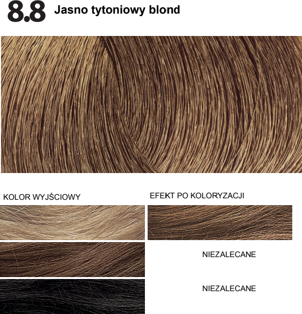 jasno tytniowy blond